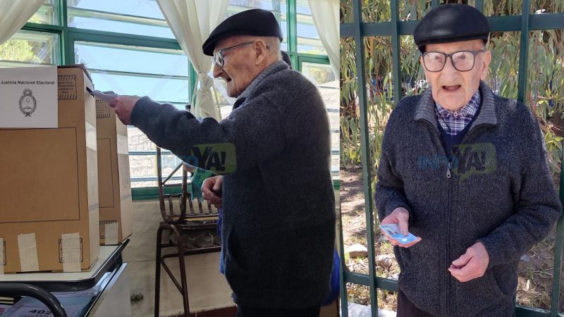 Ejemplo cívico: Don Pepe Padilla tiene 100 años y fue a votar